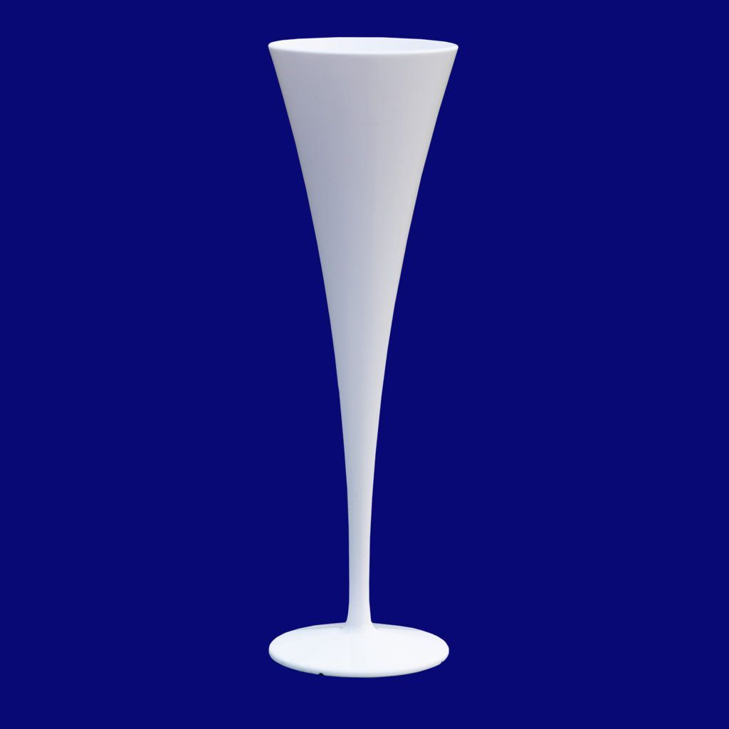 Copa de champán blanca 9035