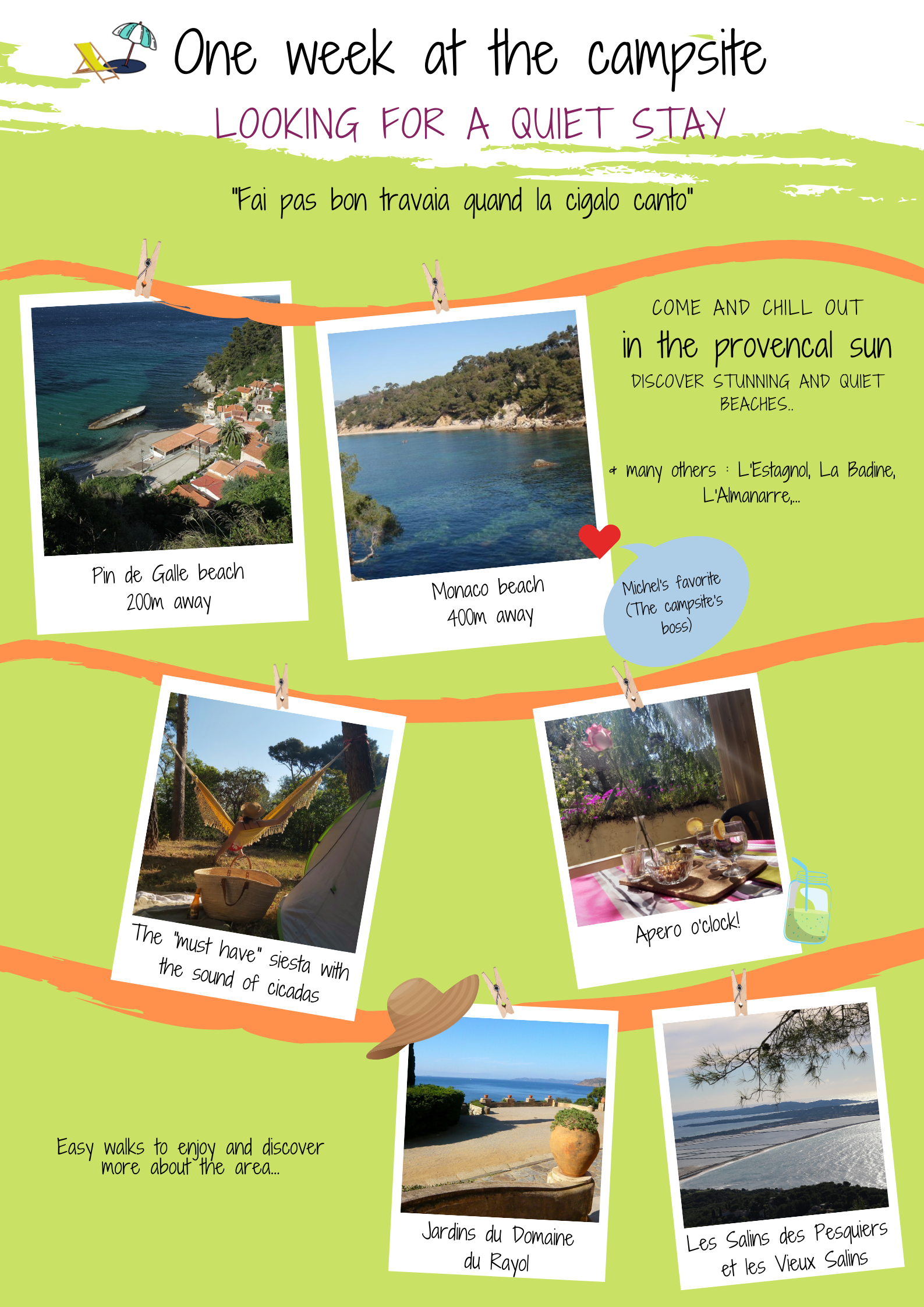 Une semaine au camping au calme Camping au calme