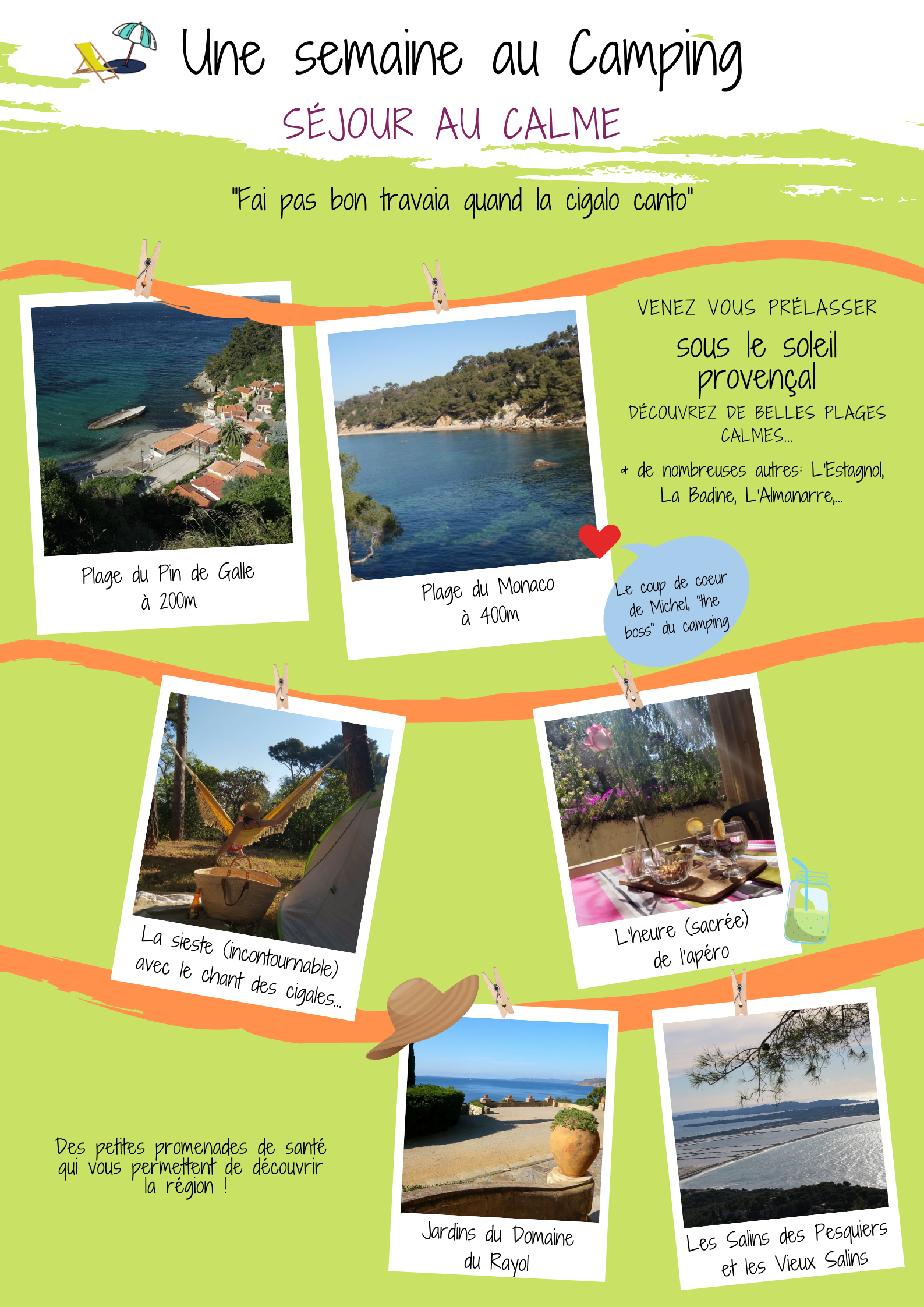 Une semaine au camping au calme Camping au calme