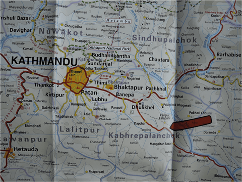 Standort der Pragati Kiran English Boarding School