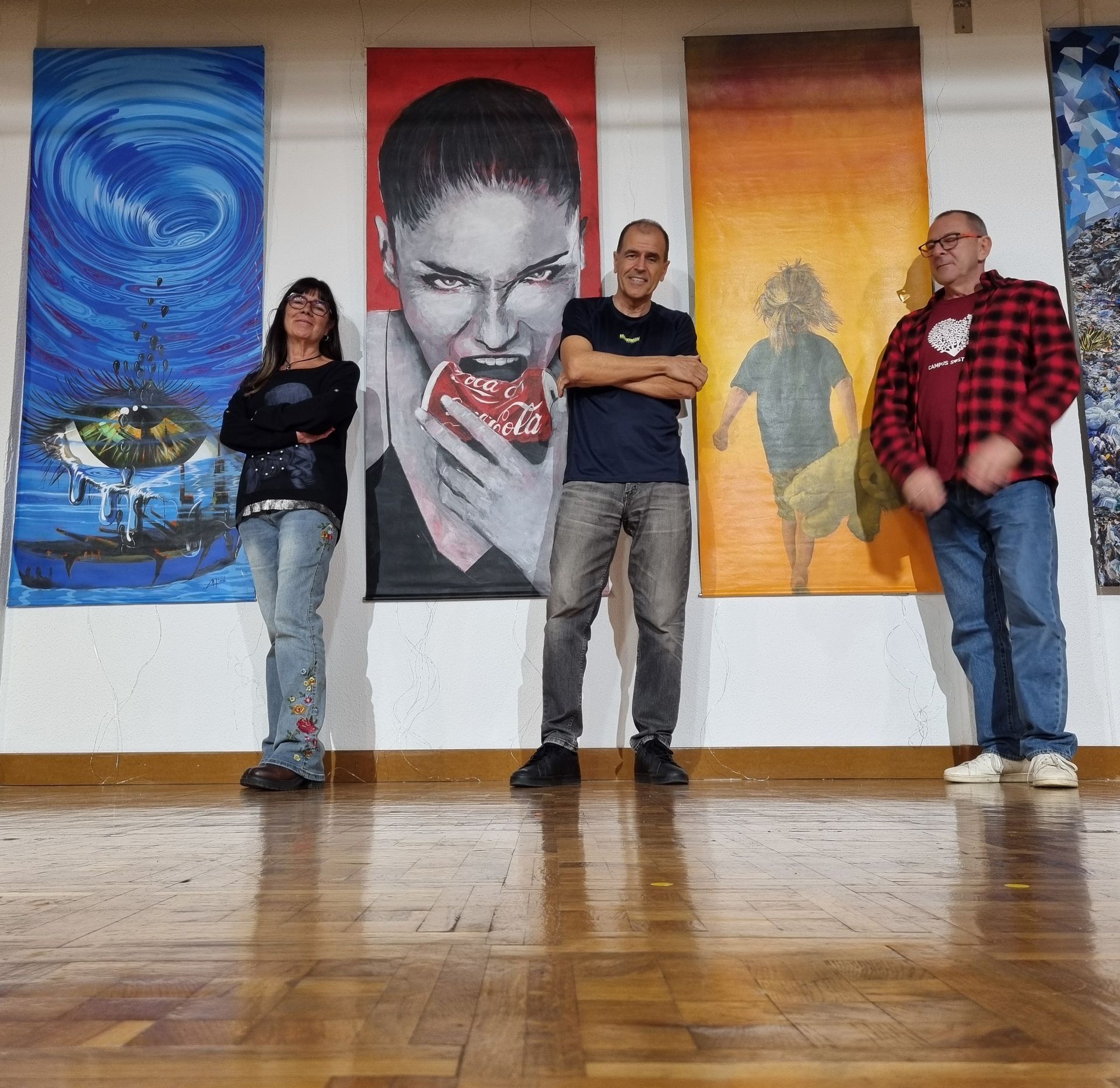 Trazo6 Manuel Vacas, MªJ.Caride y Carlos Menéndez