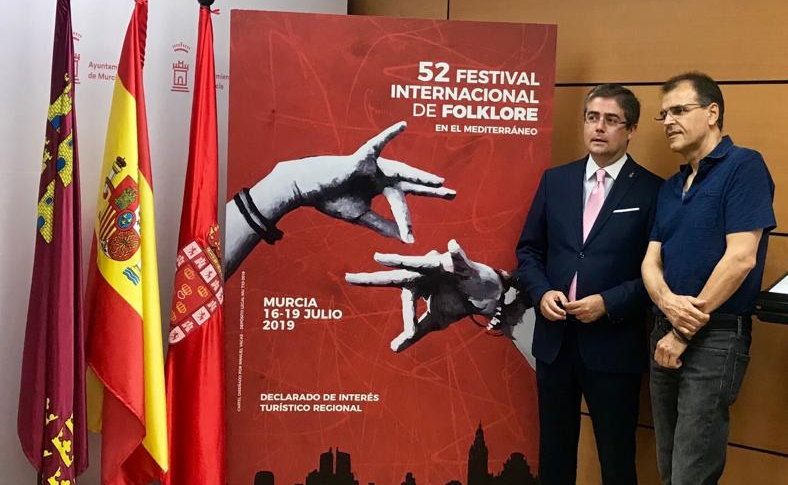 Manuel Vacas con el Concejal de Cultura Jesús Pacheco