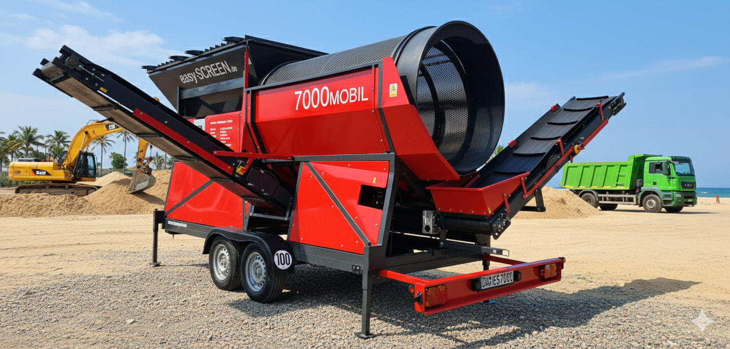 easyScreen-7000 Radobile Trommel Siebanlage F2