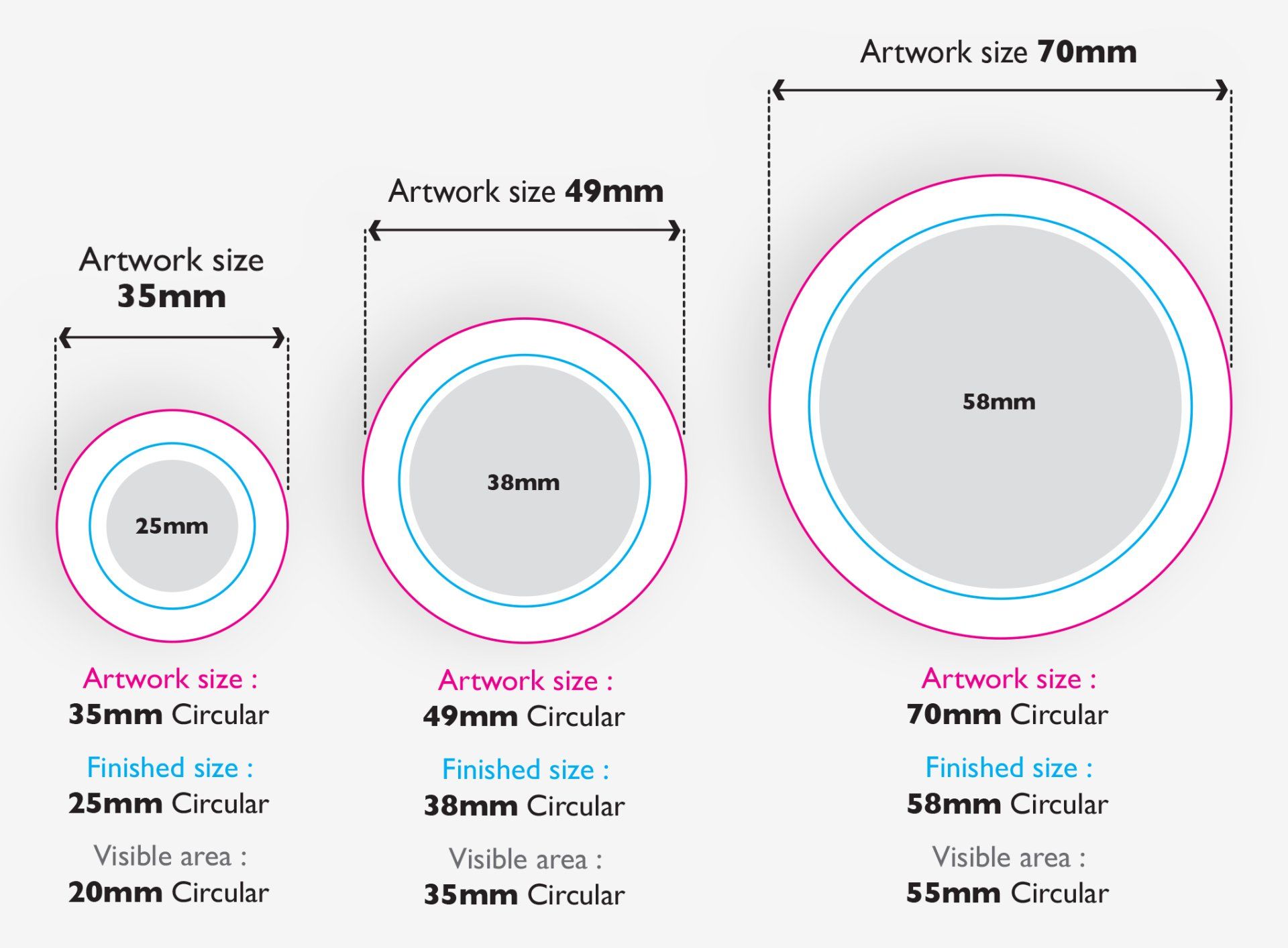 MERCHANDISE • BADGES, KEYRINGS, MAGNETS & MIRRORS Printing Guide MERCHANDISE • BADGES, KEYRINGS, MAGNETS & MIRRORS Printing Guide