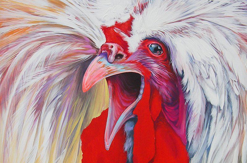 Male Diva - Malerei Detail-  Knoblart