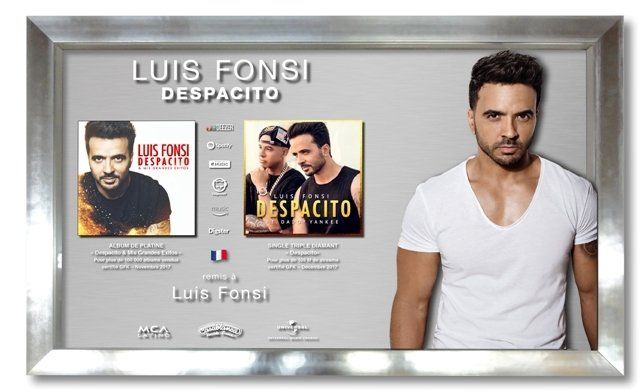 Luis FONSI, single de diamant Despacito, album de platine despacito