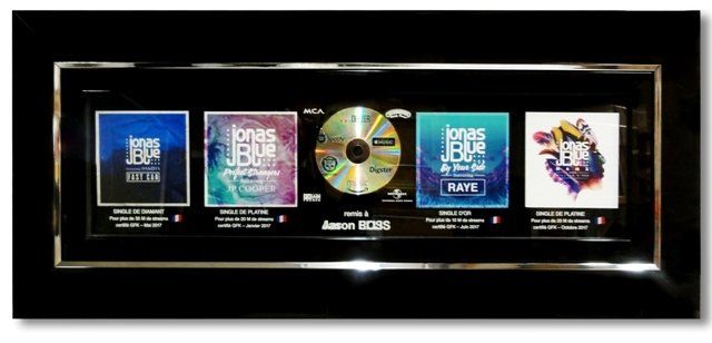 Jonas Blue, disque diamant, disque platine, single platine Jonas Blue, disque diamant, disque platine, single platine