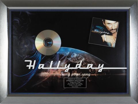 Johnny HALLYDAY - Triple disque de platine  Johnny HALLYDAY - Triple disque de platine