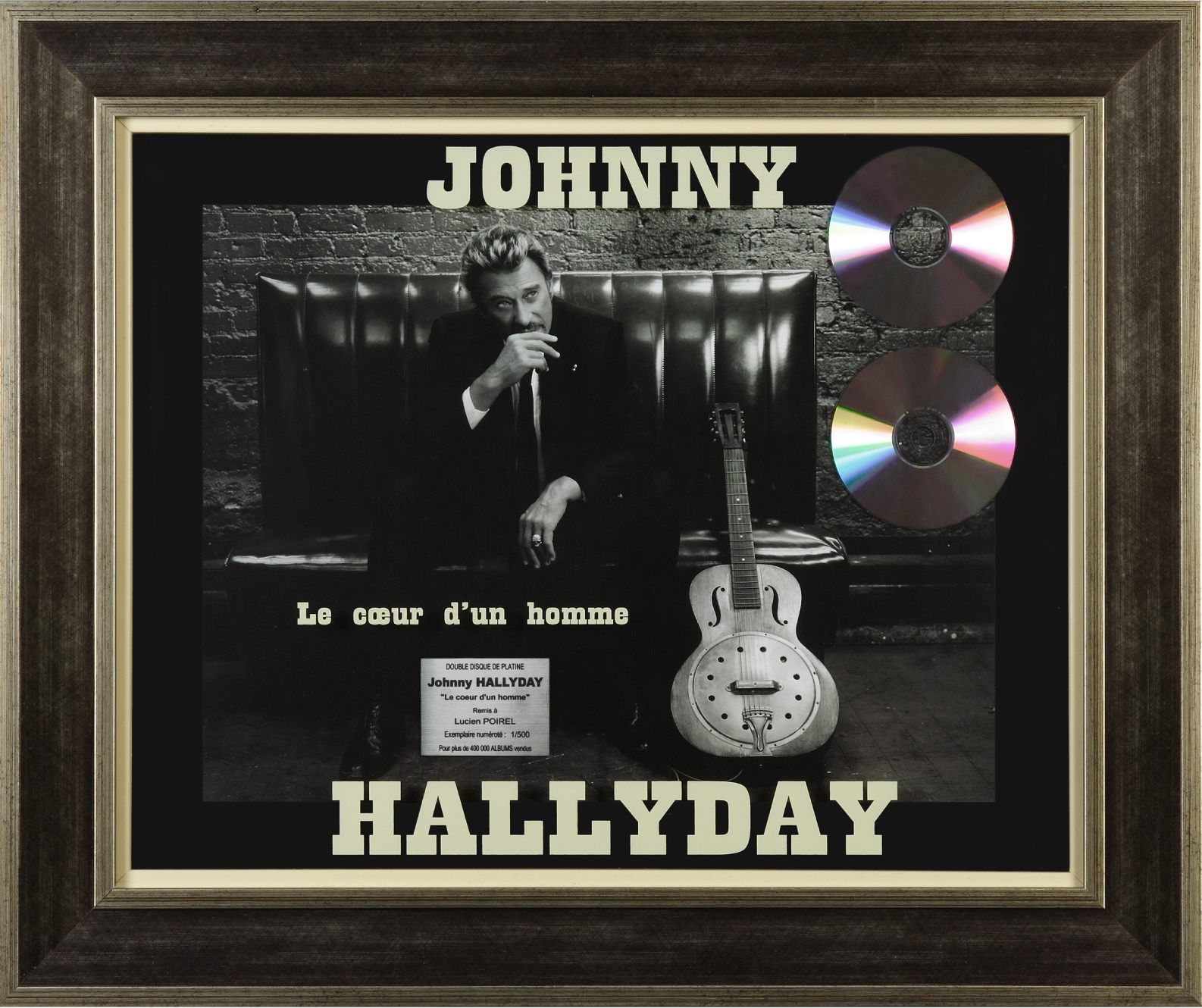 Johnny HALLYDAY - Double disque de platine 