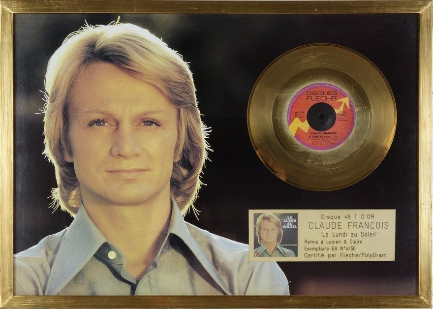 CLAUDE FRANCOIS - Disque d'or  CLAUDE FRANCOIS - Disque d'or