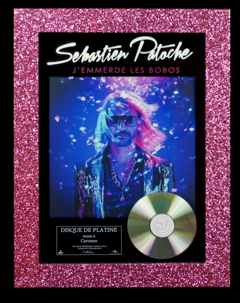 Sébastien PATOCHE - Disque de platine Sébastien PATOCHE - Disque de platine