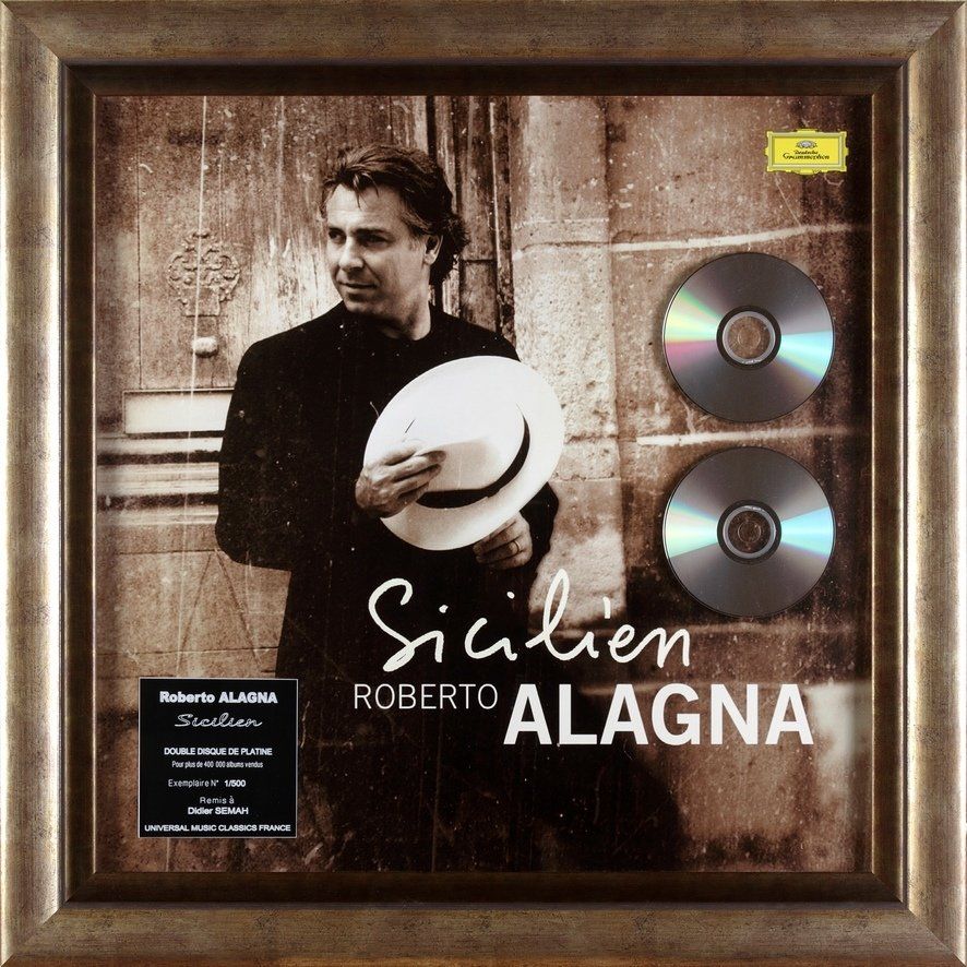 Roberto ALAGNA - Double disque de platine Roberto ALAGNA - Double disque de platine