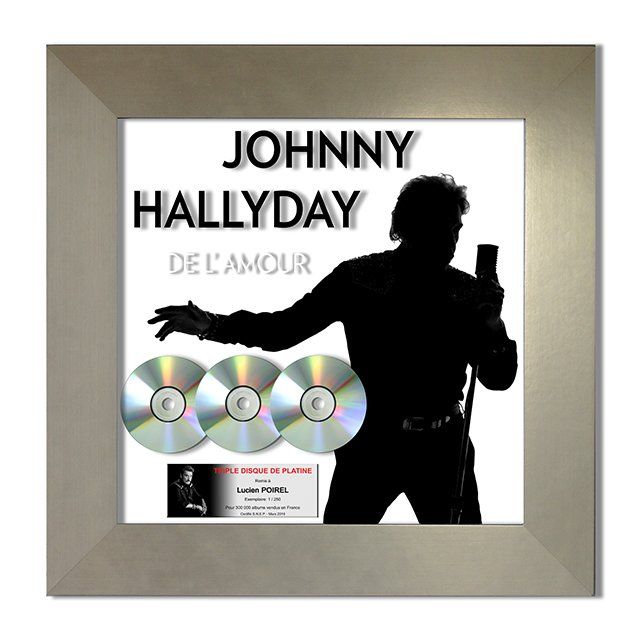 Johnny HALLYDAY, Triple disque de platine Johnny HALLYDAY, Triple disque de platine