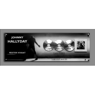 Johnny HALLYDAY - Triple disque de platine  Johnny HALLYDAY - Triple disque de platine