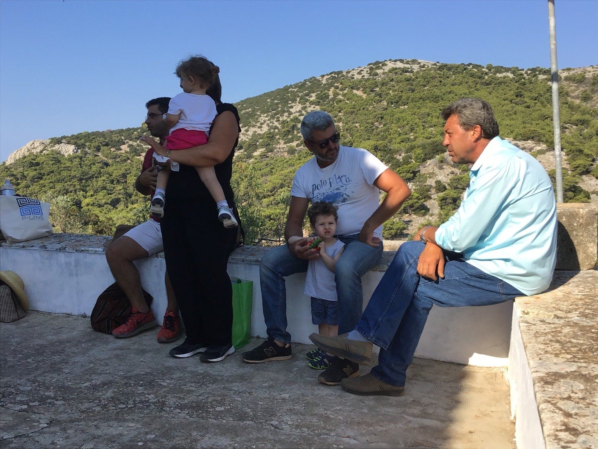 Ag Anargyros name day service and open house at Episkopi as guest of Sotirios Iliadis, July 4th 2020 on Hydra Island Greece.