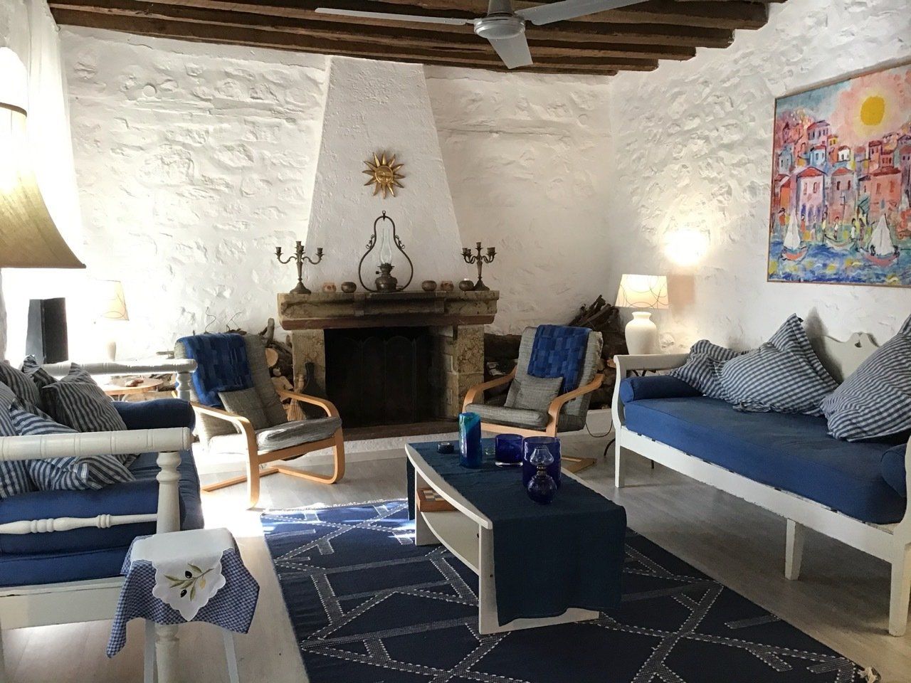 Lemon Tree House, Hydra houses, holiday rentals, holiday house rentals on Hydra Island Greece.