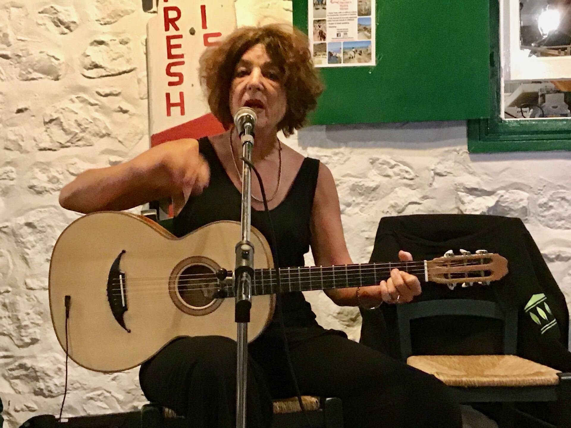 2019 SOAS Rebetika band playing live at the rebetika evening on Hydra Island Greece