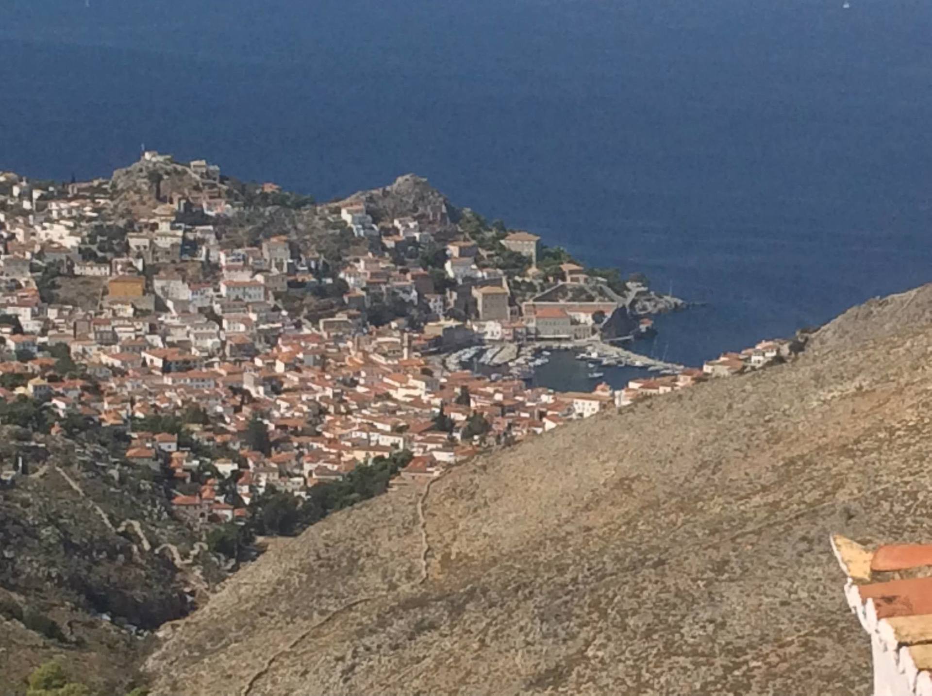 St. Matrona Monastery on Hydra Island Greece.