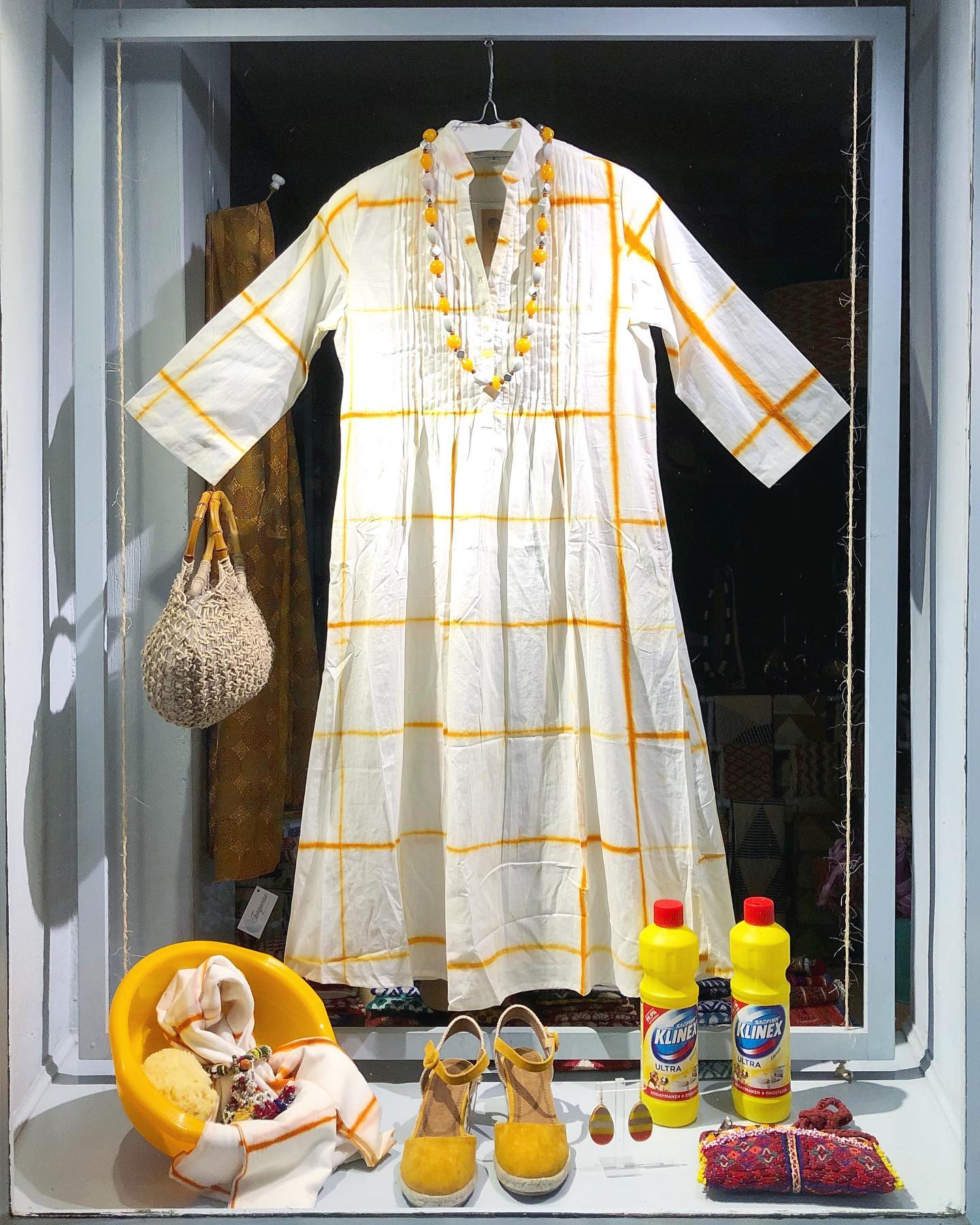Turquoise Shop, fashion, accessories and textiles on Hydra Island Greece.