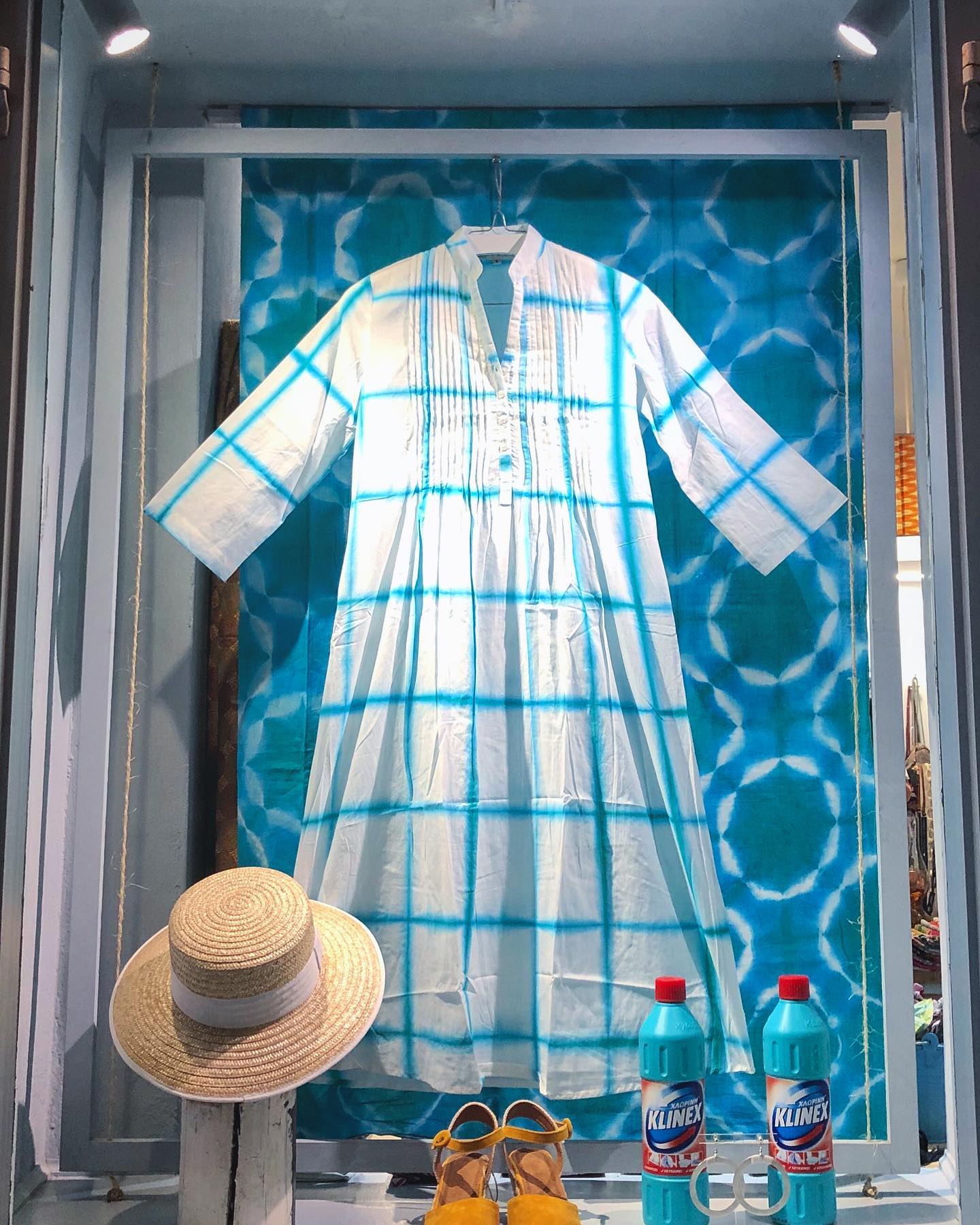 Turquoise Shop, fashion, accessories and textiles on Hydra Island Greece.