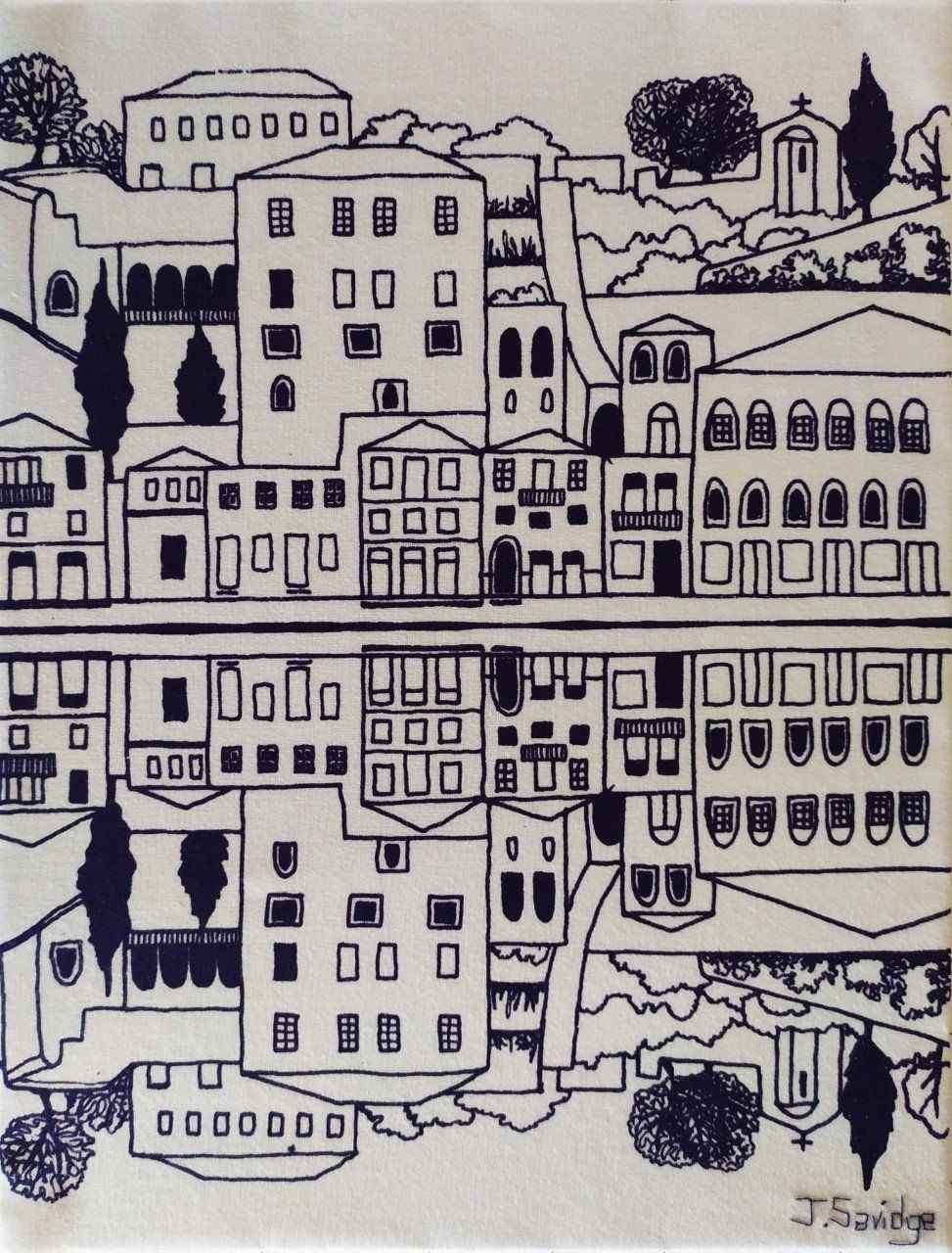 Reflection by artist Jacqui Savidge, Hydra artists.