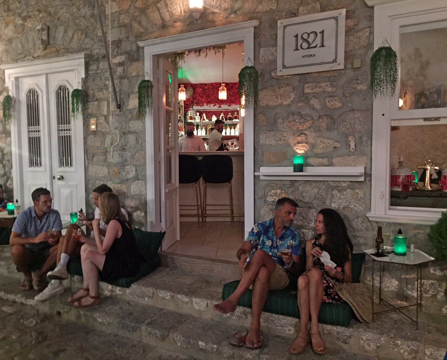 1821 Bar on Hydra Island Greece