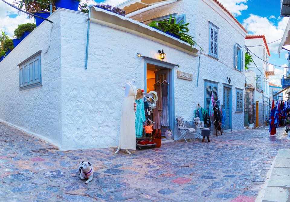Inspired Fashion shop on Hydra Island Greece.