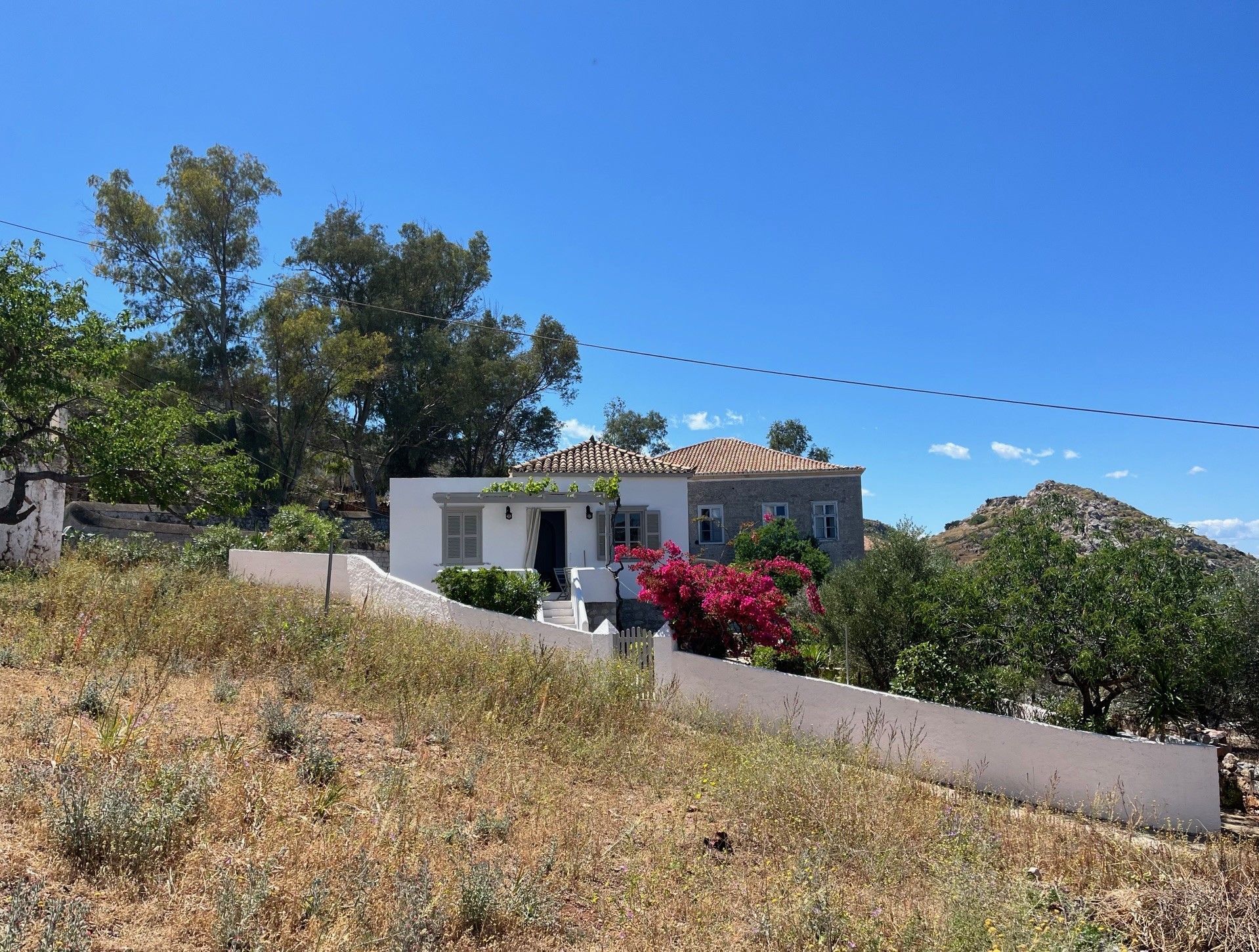 Analypsi House for holiday rentals on Hydra Island Greece. Perfect countryside house for a couple to enjoy wonderful scenery and views.