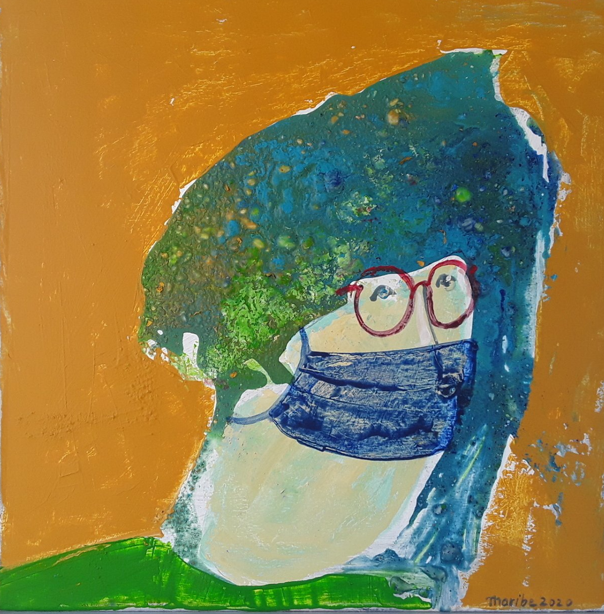 Paintings by Maribe Lambert-Markouizou - resident artists on Hydra Island Greece.