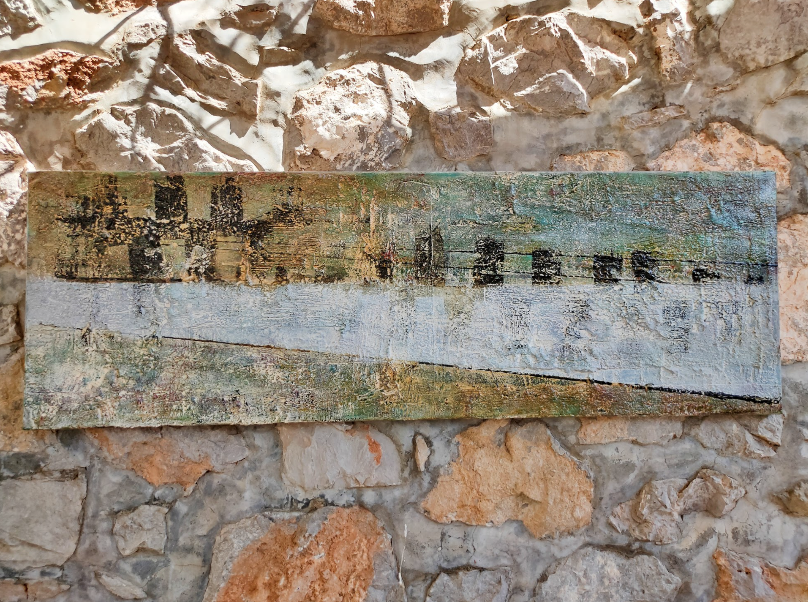 Artwork by Hydra artist Andreas Horstmann on Hydra island Greece. Arts & Culture on Hydradirect.