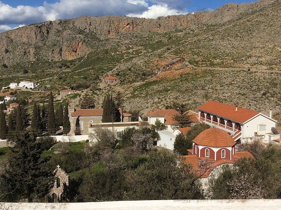 Aghia Fotini Monastery on Hydra Island Greece