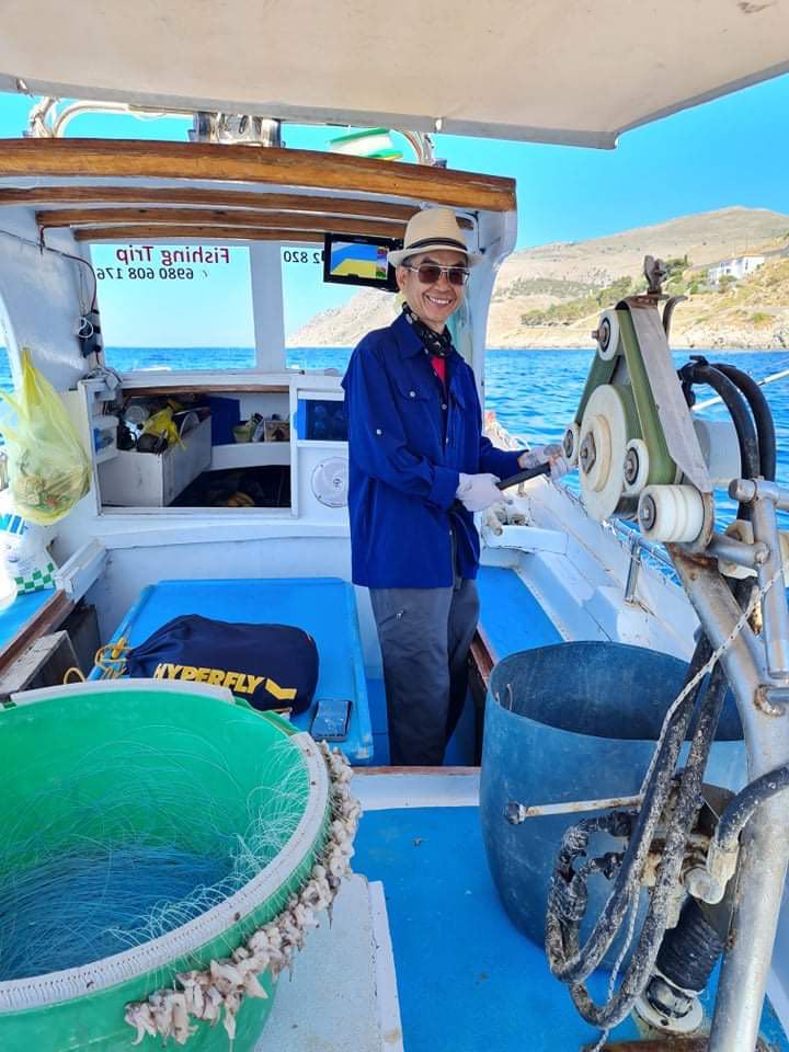 Hydra Fishing Trips with Dimitris on Hydra island Greece.