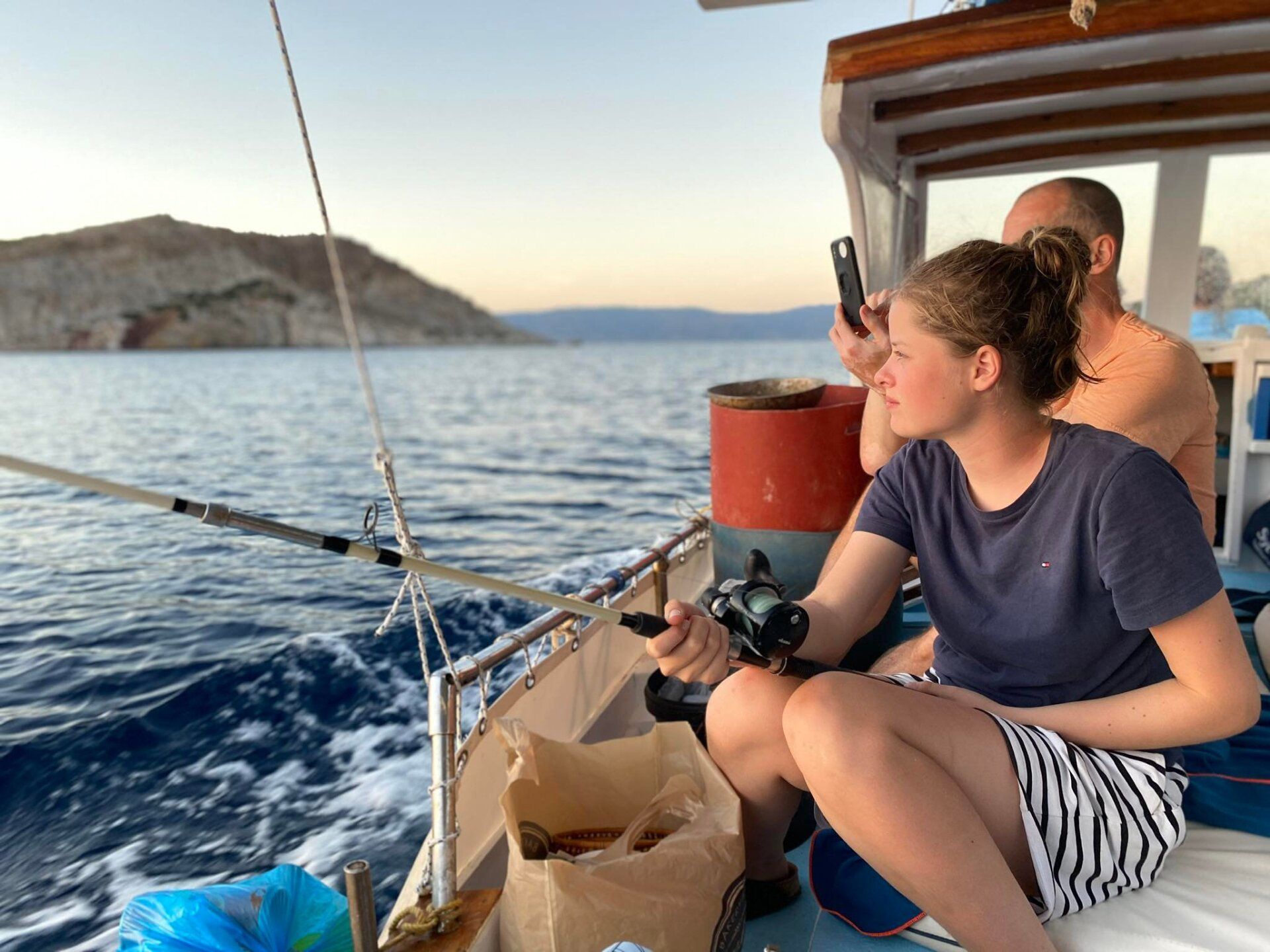 Hydra Fishing Trips with Dimitris on Hydra island Greece.
