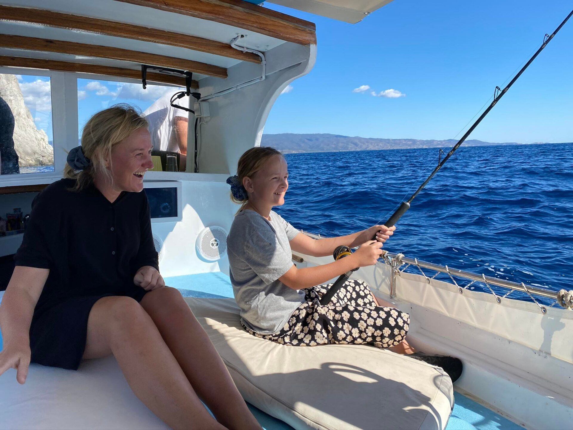 Hydra Fishing Trips with Dimitris on Hydra island Greece.