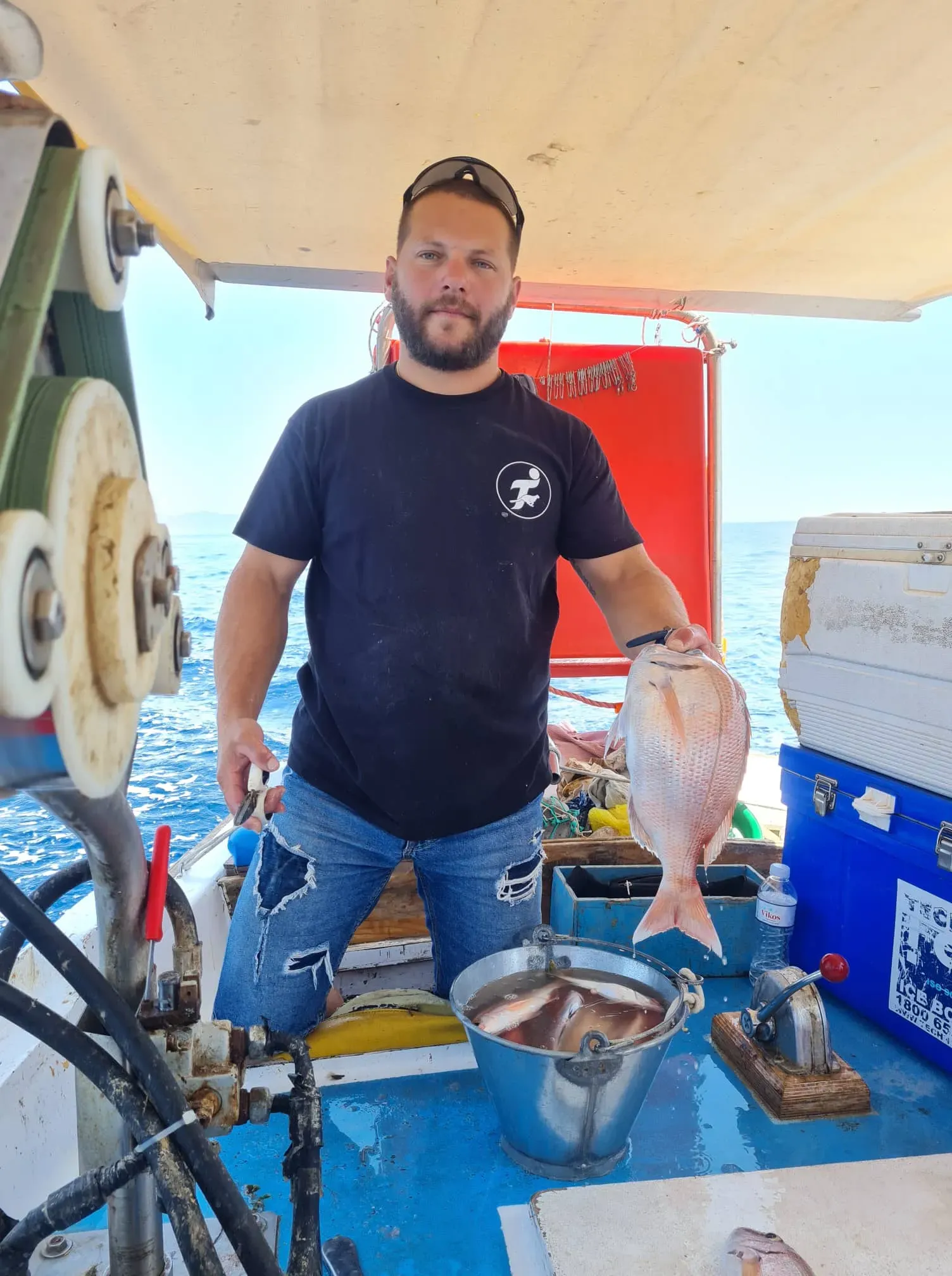 Hydra Fishing Trips with Dimitris on Hydra island Greece.