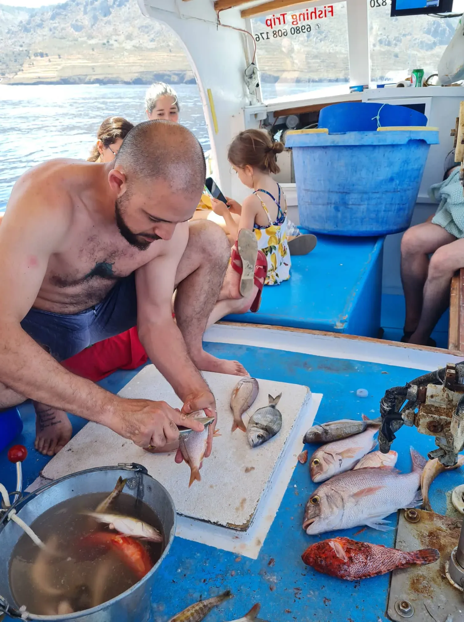 Hydra Fishing Trips with Dimitris on Hydra island Greece.