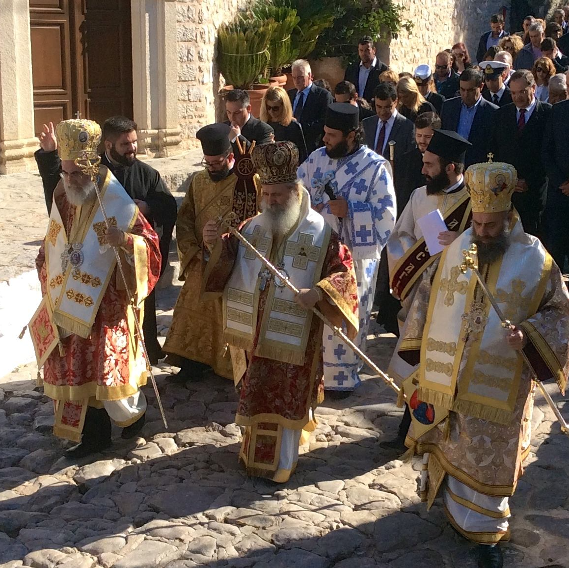 Patron Saint's Day on Hydra Island Greece