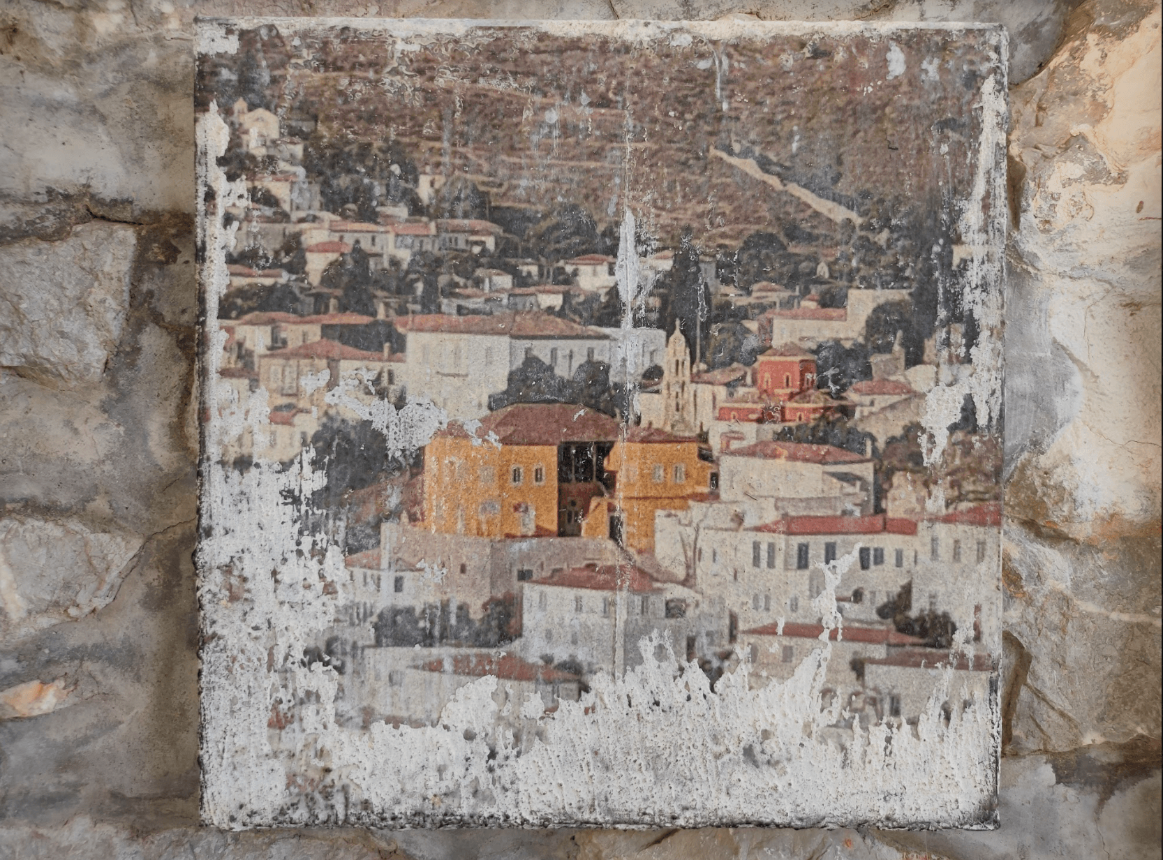 Artwork by Hydra artist Andreas Horstmann on Hydra island Greece. Arts & Culture on Hydradirect.