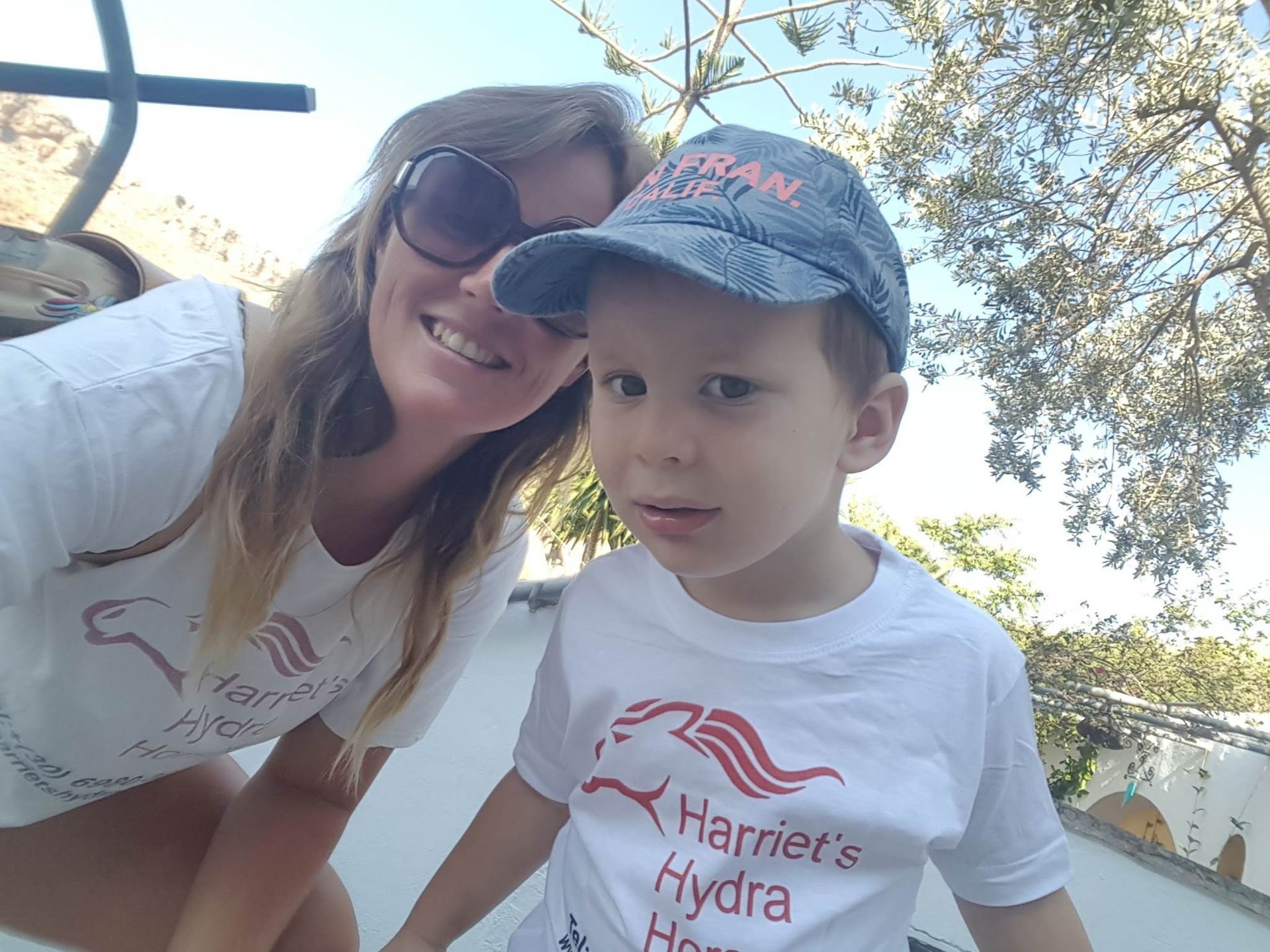 Anastasis joins Mum's team at Harriets Hydra Horses on Hydra Island Greece.