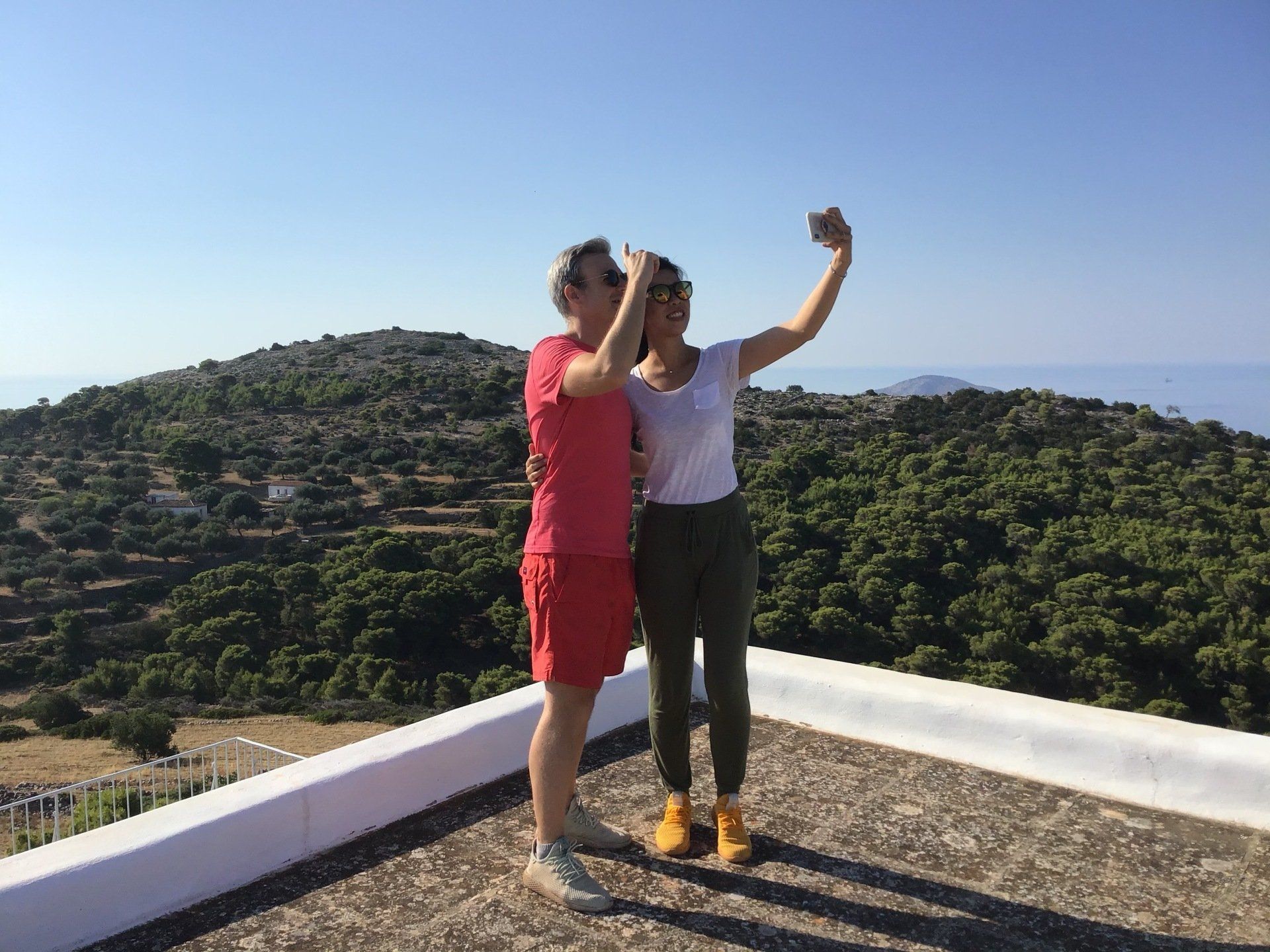 Ag Anargyros name day service and open house at Episkopi as guest of Sotirios Iliadis, July 4th 2020 on Hydra Island Greece.