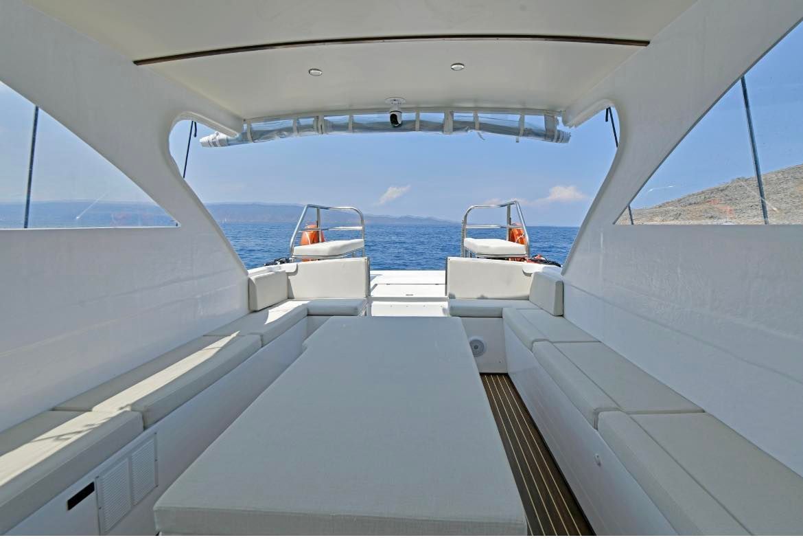 Aiolos sea taxi for transport around Hydra Island Greece.