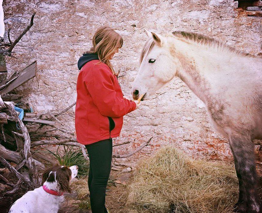 Horse treks on Hydra Island Greece with Harriet Jarman of Harrie's Hydra Horses