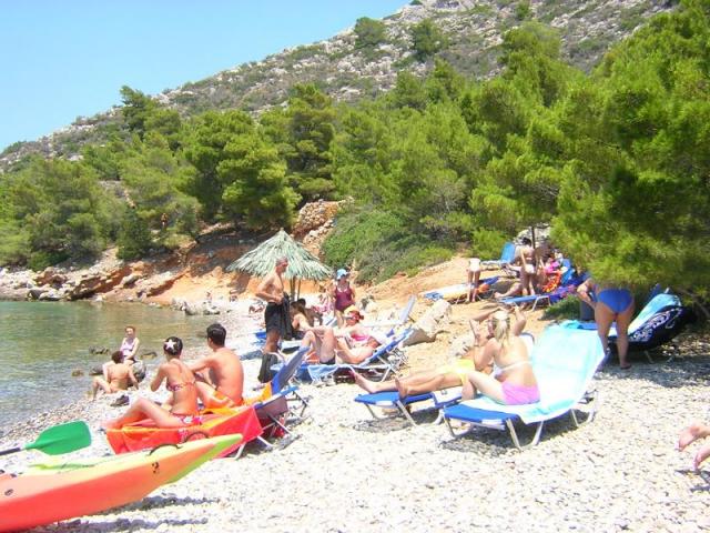 Bisti Beach - beaches on Hydra Island Greece