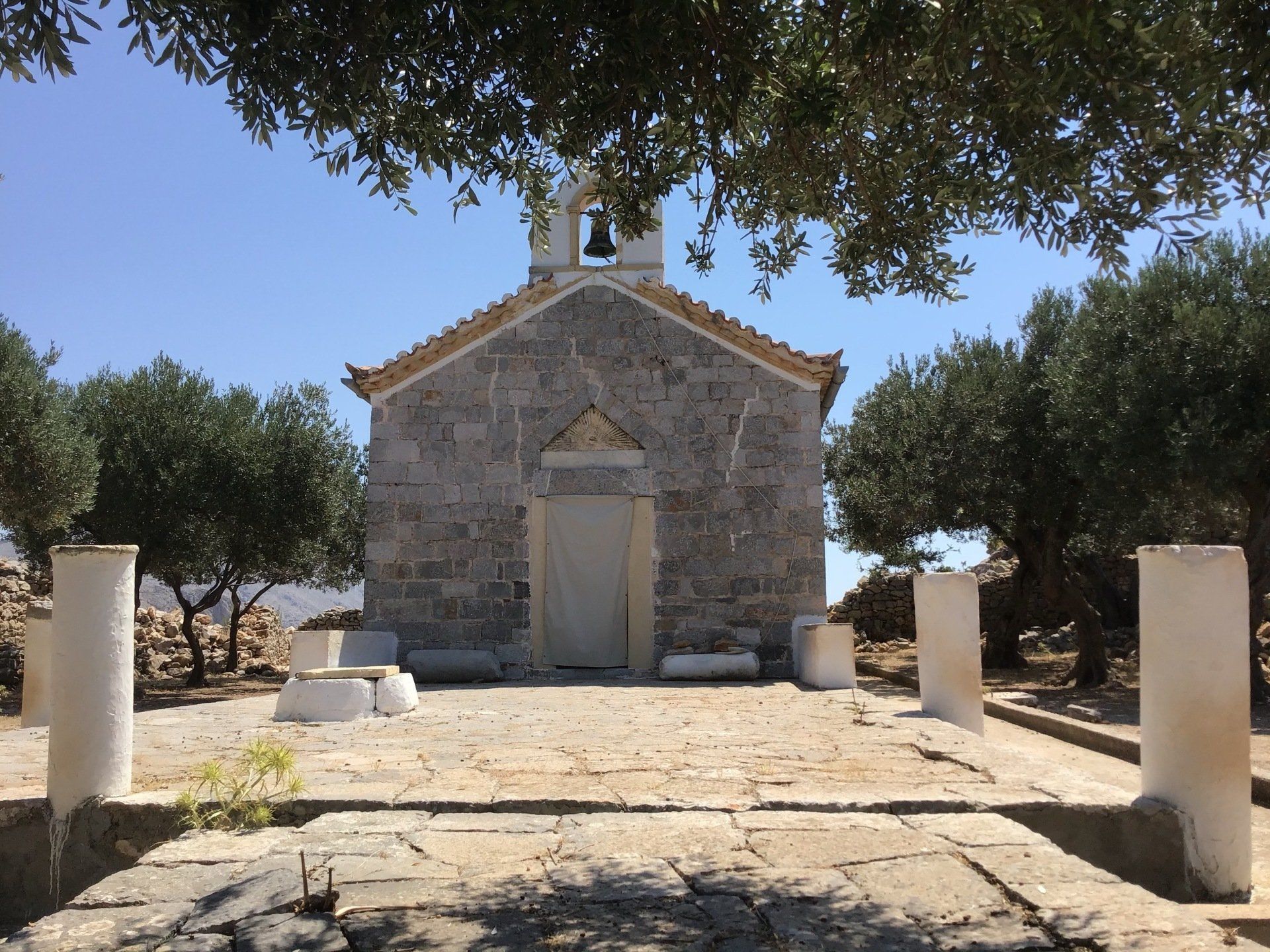 Views of Episkopi in the centre of Hydra Island Greece. A wonderful long walk on an off-season day with phenomenal views as a reward while you eat your picnic.