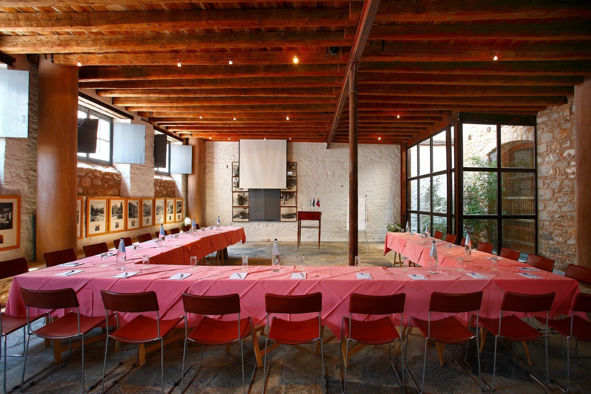 Meeting room facilities at Bratsera Hotel - Hydra hotels, accommodation on Hydra Island Greece.