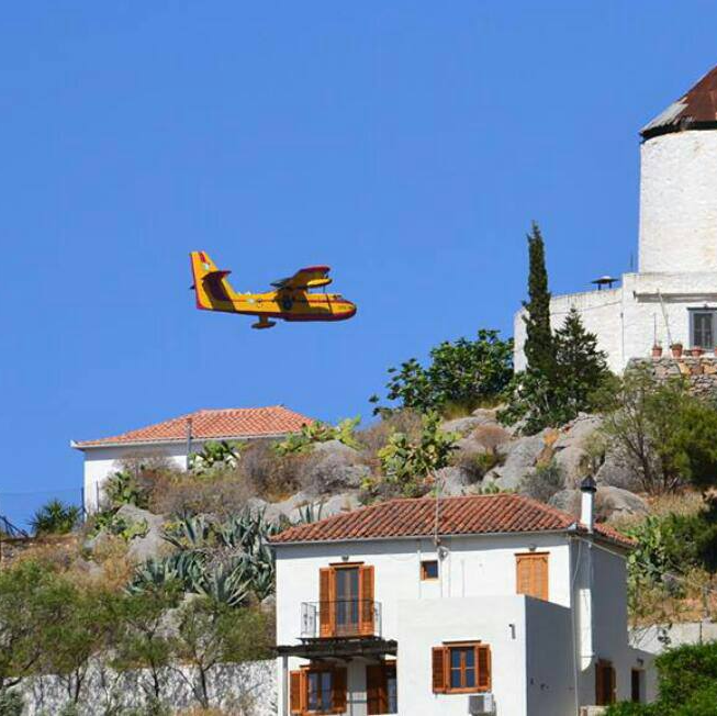 Towns and villages of Hydra Island Greece
