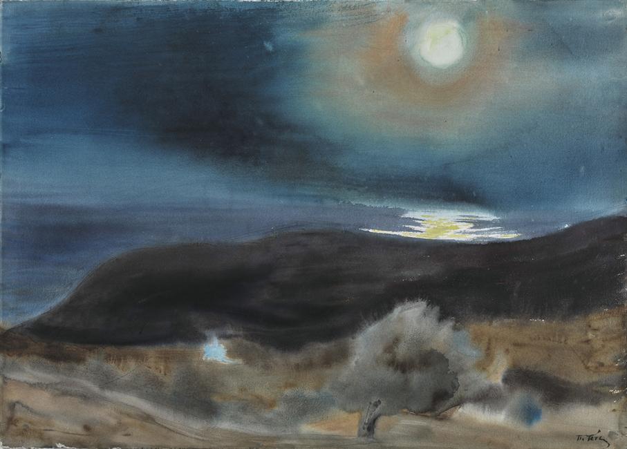 Panayiotis Tetsis (1925 - 2017) artists on Hydra Island Greece