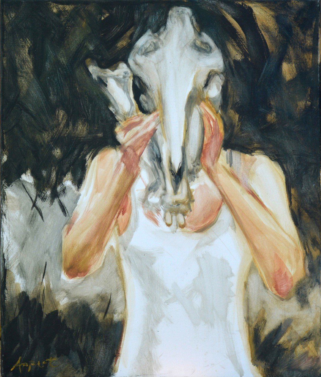 Original paintings for sale by artist Jill Appert on Hydra Island Greece.