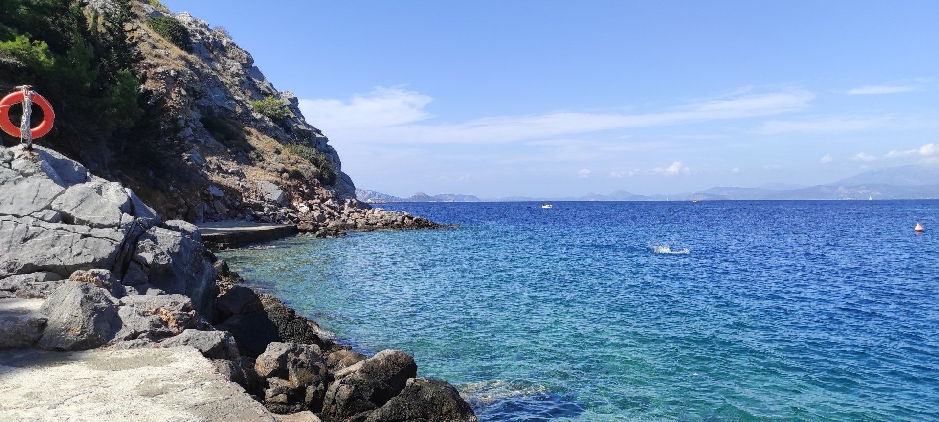 Avlaki beach on Hydra Island Greece by Kelsey Edwards of HydraDirect ©
