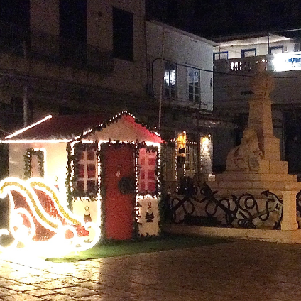 Christmas and New Year on Hydra Island Greece.